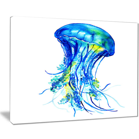 ocean water jellyfish animal digital art canvas print PT7631