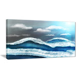 blue sky with clouds landscape canvas art print PT7641