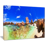 bright tropical beach panorama landscape photo canvas print PT7663