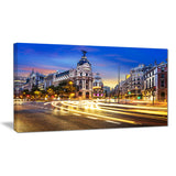 madrid city center cityscape photography canvas print PT7683