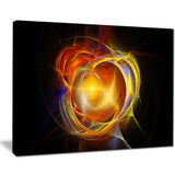 supernova explosion in black digital art canvas print PT7705