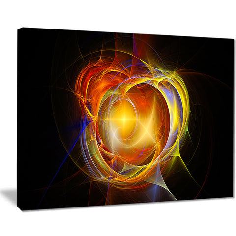 supernova explosion in black digital art canvas print PT7705