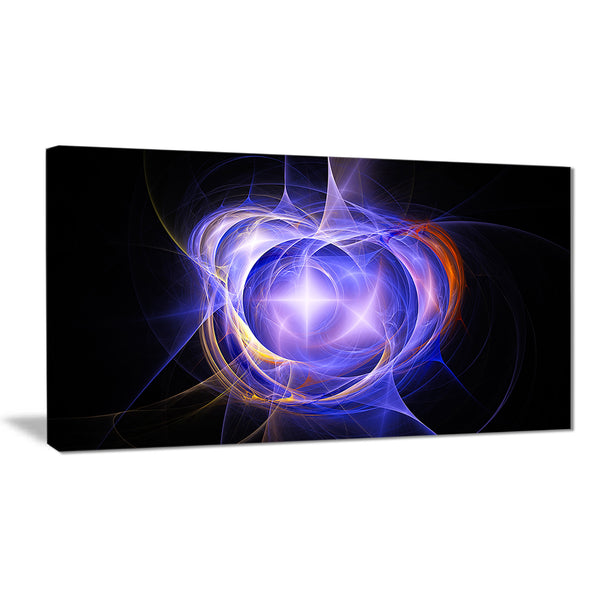 supernova explosion blue digital art canvas print PT7712