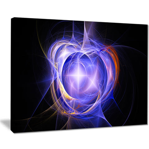 supernova explosion blue digital art canvas print PT7712