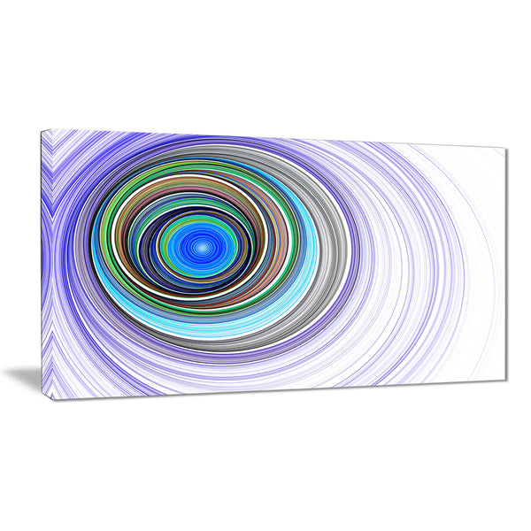 endless tunnel purple ripples abstract digital art canvas print PT7723