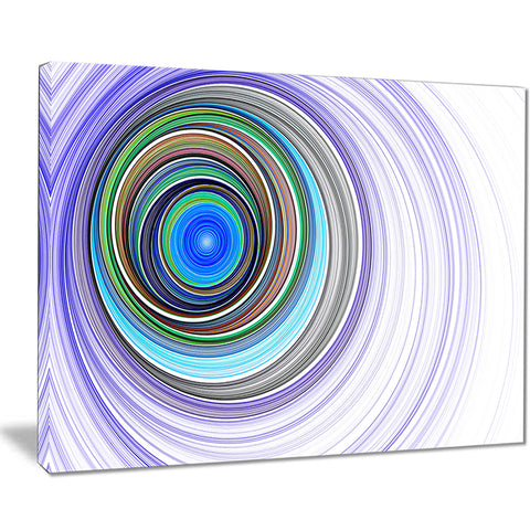 endless tunnel purple ripples abstract digital art canvas print PT7723