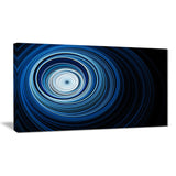 endless tunnel light blue ripples abstract digital art canvas print PT7724
