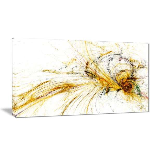 yellow spiral galaxy abstract digital art canvas print PT7727