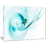 colored smoke light blue abstract digital art canvas print PT7731