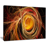 orange ball of yarn abstract digital art canvas print PT7734