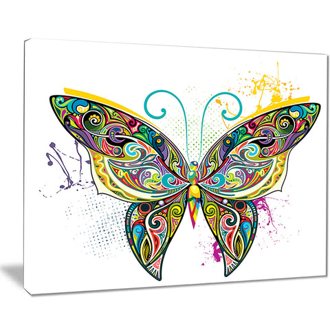 openwork butterfly digital art canvas print PT7804