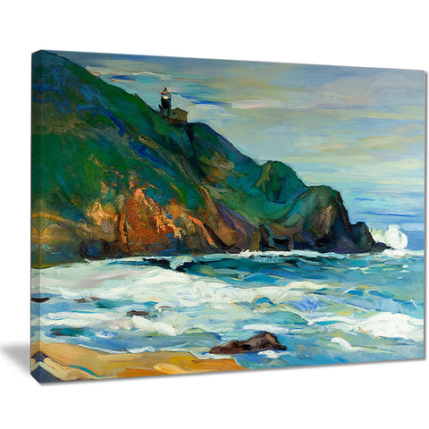 lighthouse landscape painting canvas art print PT7829