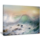 mountains of waves seascape painting canvas print PT7850