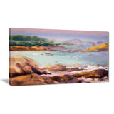 tranquil watercolor waters seascape painting canvas print PT7851