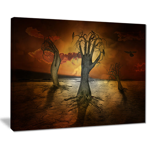 storage trees abstract digital art canvas print PT7868