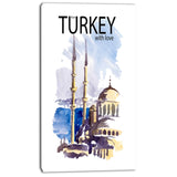 turkey vector illustration cityscape canvas art print PT7871