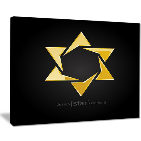 luxury golden star modern digital artwork print PT7875