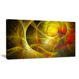 bright yellow stormy sky abstract digital art canvas print PT7909