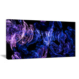 dark blue fractal desktop wallpaper abstract digital canvas print PT7925