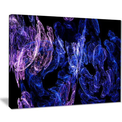 dark blue fractal desktop wallpaper abstract digital canvas print PT7925