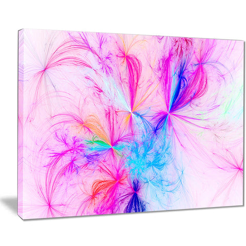 christmas fireworks pink digital art canvas print PT7930