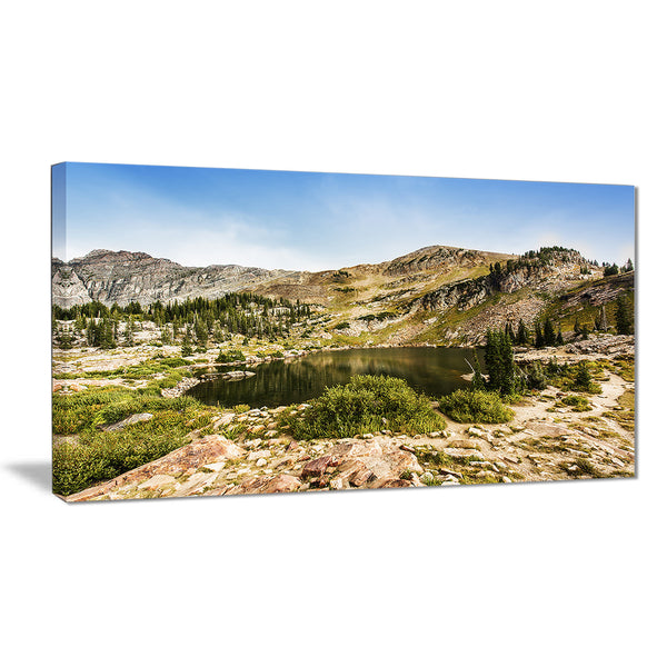 secret lake at albion basin landscape photo canvas print PT7941