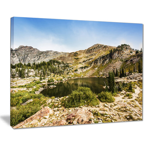 secret lake at albion basin landscape photo canvas print PT7941