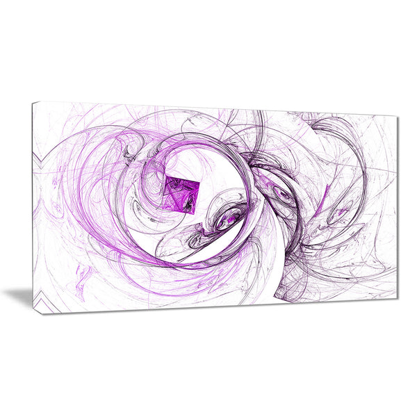 billowing smoke purple abstract digital art canvas print PT7964
