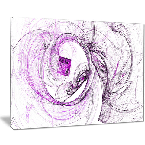 billowing smoke purple abstract digital art canvas print PT7964