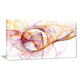 wisps of smoke orange purple abstract digital art canvas print PT7971