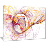 wisps of smoke orange purple abstract digital art canvas print PT7971