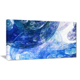 light blue swirling clouds abstract digital art canvas print PT7973