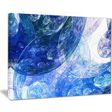 light blue swirling clouds abstract digital art canvas print PT7973