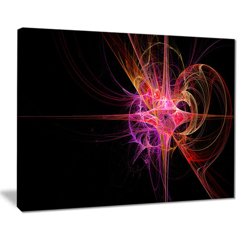 purple bright star abstract digital art canvas print PT8017