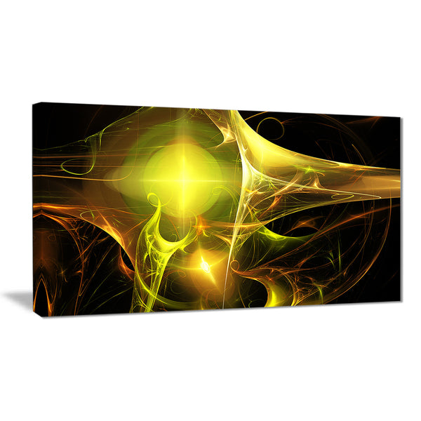 golden bright candle abstract digital art canvas print PT8032