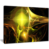 golden bright candle abstract digital art canvas print PT8032