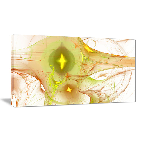 yellow bright candle abstract digital art canvas print PT8033
