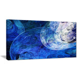 blue swirling clouds abstract digital art canvas print PT8039