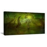 green time travel abstract digital art canvas print PT8041