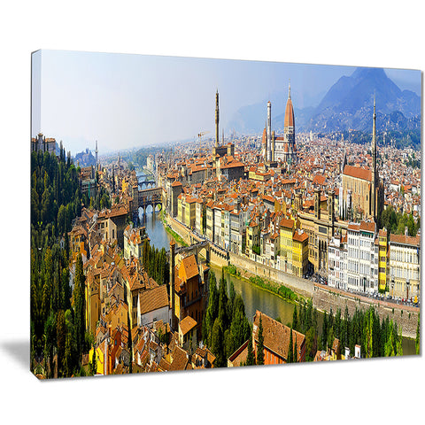 florence panoramic view cityscape photo canvas print PT8042