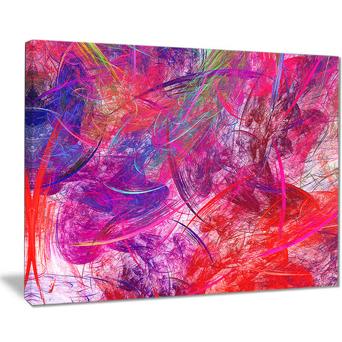 red swirling clouds abstract digital art canvas print PT8052