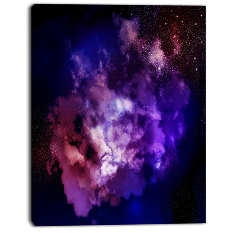 fractal smoke texture purple abstract digital art canvas print PT8066
