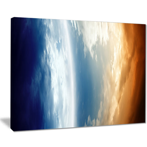 abstract planet in space modern space digital canvas print PT8081