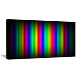 glowing rainbow lines abstract digital art canvas print PT8100