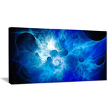 fractal blue smoke wallpaper floral digital art canvas print PT8110