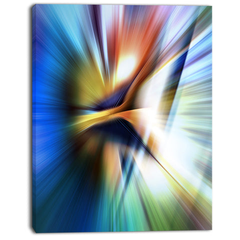 rays of speed center abstract digital art canvas print PT8135
