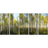 green autumn trees landscape photo canvas print PT8167