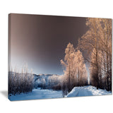 futuristic winter sky landscape photo canvas print PT8169