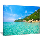 sky mountain and water landscape photo canvas print PT8172