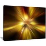 explosion of golden hue abstract digital art canvas print PT8181